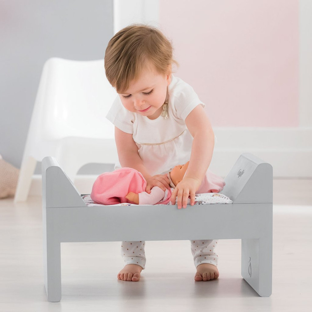 Corolle Flip Over Crib & Bed w/Mattress For 12"-17" Doll Accessory New  in Box - Picture 4 of 16